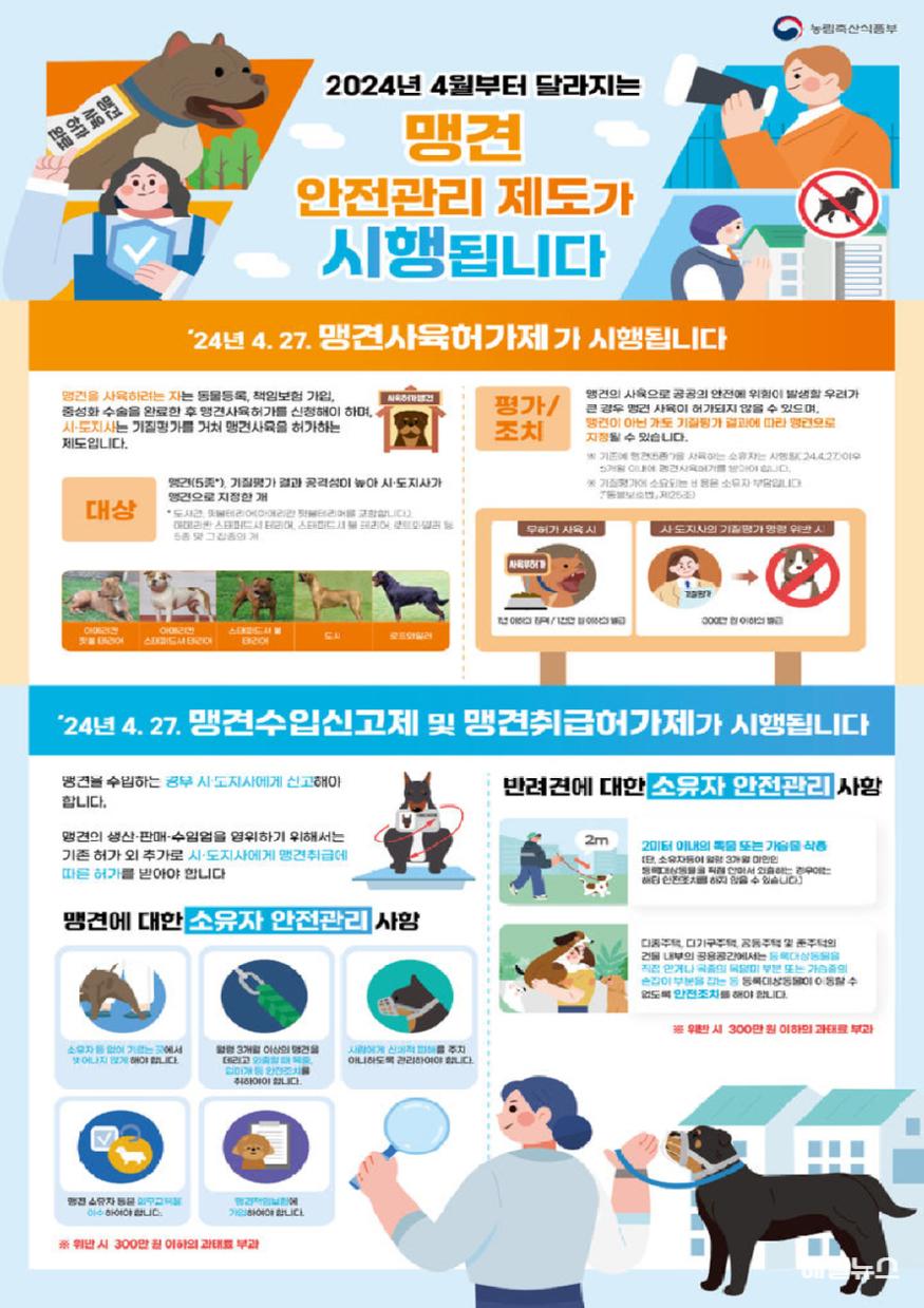 계양구, ‘맹견 사육허가제’ 시행 적극 홍보에 나서 ⓒ 계양구 NISI20240716_0001603156_web1.jpg
