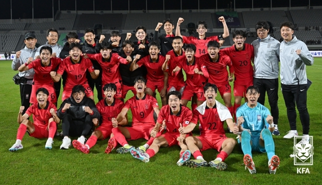지난해 10월 U18 EOU컵에 출전한 U-19 대표팀(당시 U-18).