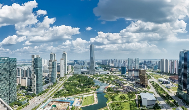 송도전경