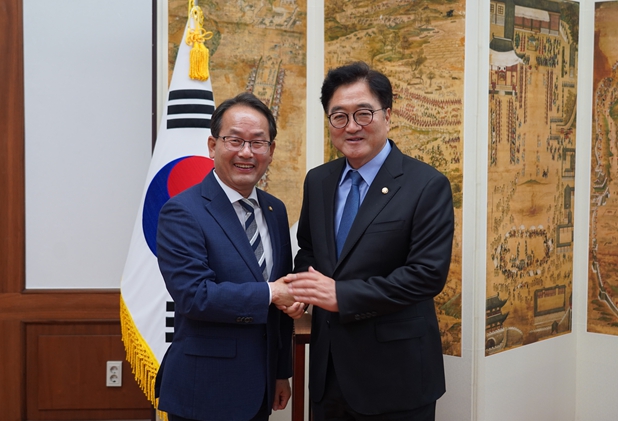 강준현, 우원식 국회의장과 면담