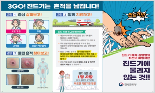 진드기 매개 감염병 예방 홍보 리플릿