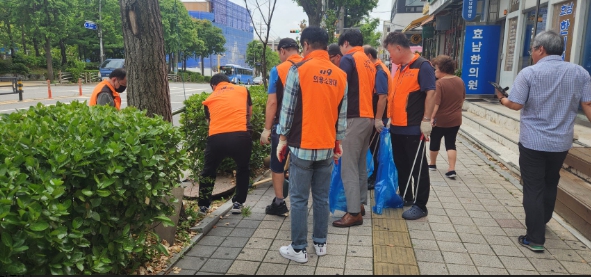 인천시 서구 가좌의용소방대, 폭우대비 배수로 정비 봉사활동