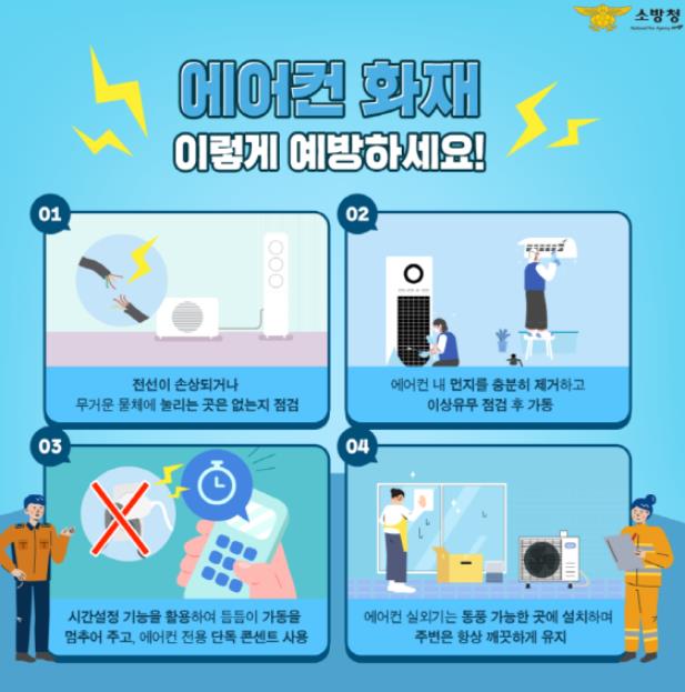계양소방서, 여름철 에어컨 화재 주의 당부