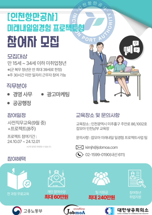 IPA, 미래내일 청년 일경험 사업 참여